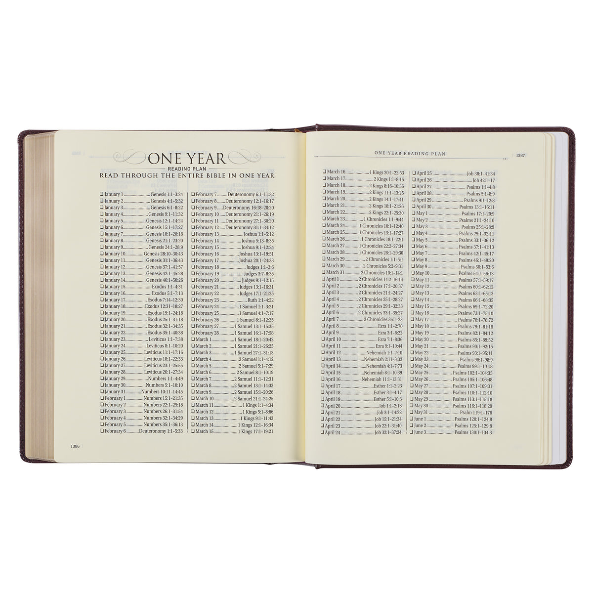 Burgundy Diamond Grid Faux Leather Hardcover Large Print KJV Note-taking Bible