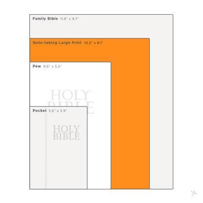 Burgundy Diamond Grid Faux Leather Hardcover Large Print KJV Note-taking Bible