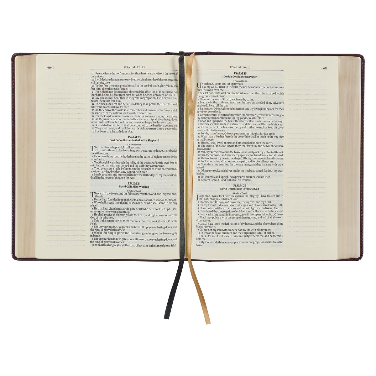 Burgundy Diamond Grid Faux Leather Hardcover Large Print KJV Note-taking Bible