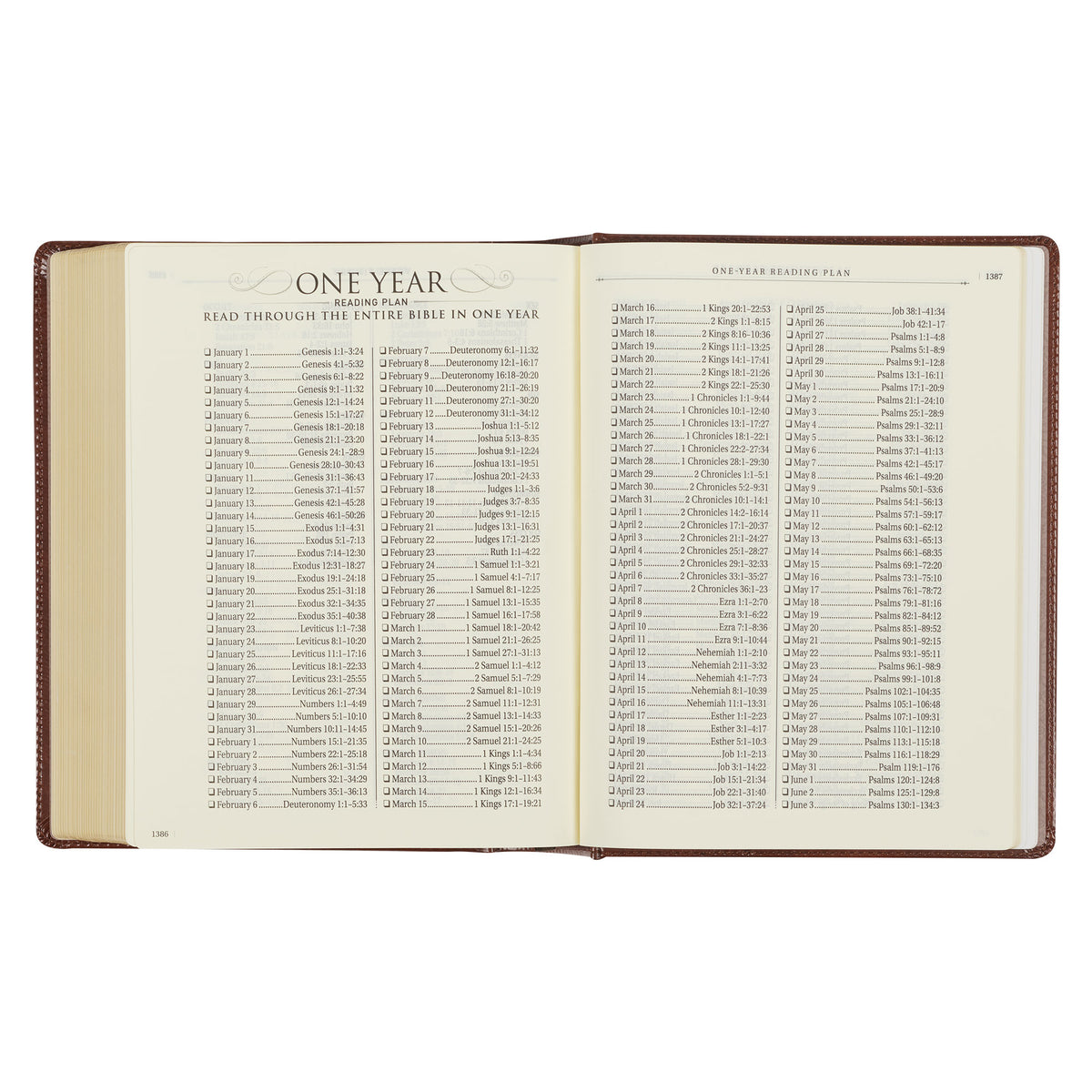 Saddle Tan Faux Leather Hardcover King James Version Note-taking Bible