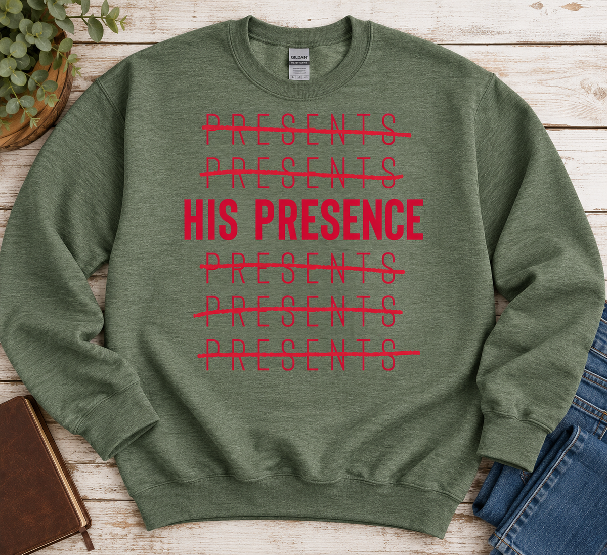 HIS PRESENCE Crewneck
