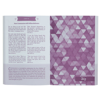 Pocket Bible Devotional for Girls in Pink Paperback Edition