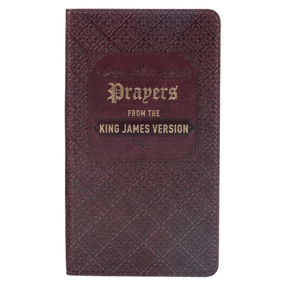 Prayers from the King James Version Brown Faux Leather Gift Book