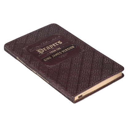 Prayers from the King James Version Brown Faux Leather Gift Book