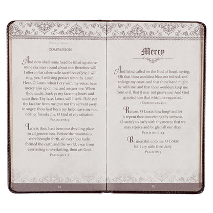 Prayers from the King James Version Brown Faux Leather Gift Book
