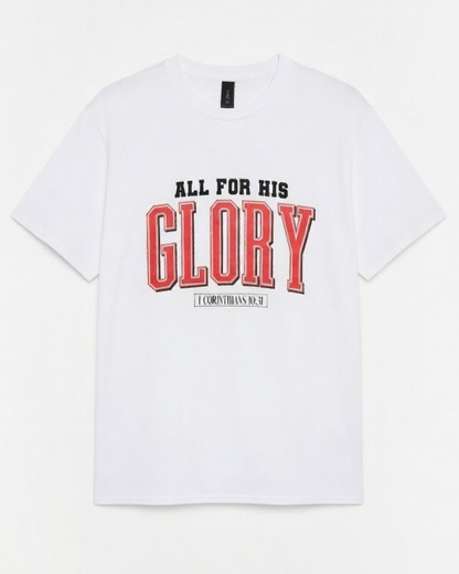 RTS "For His Glory" Tee | M - White