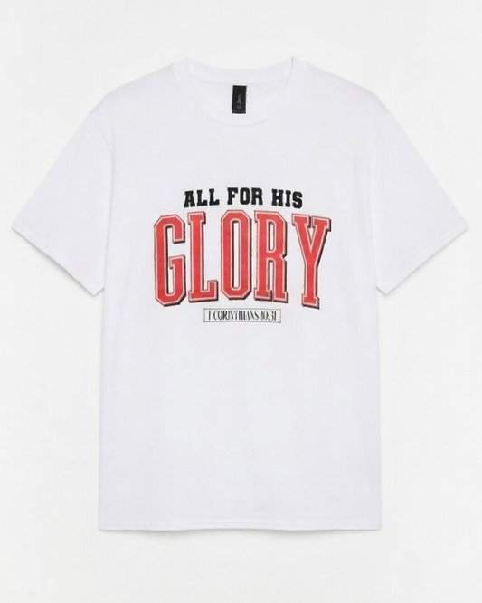 RTS "For His Glory" Tee | M - White