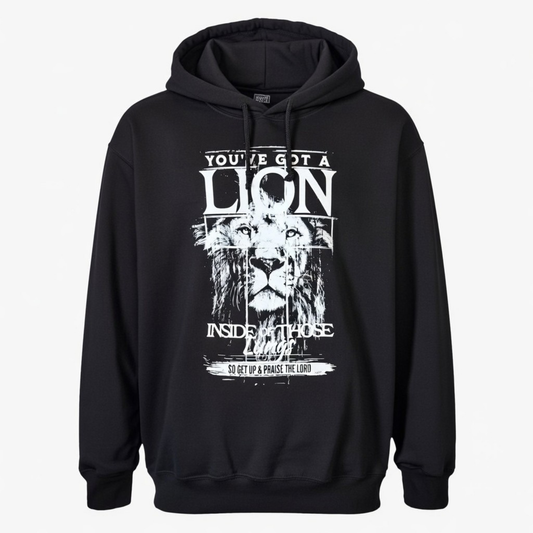 RTS "Lion Inside" Hoodie | L - Black