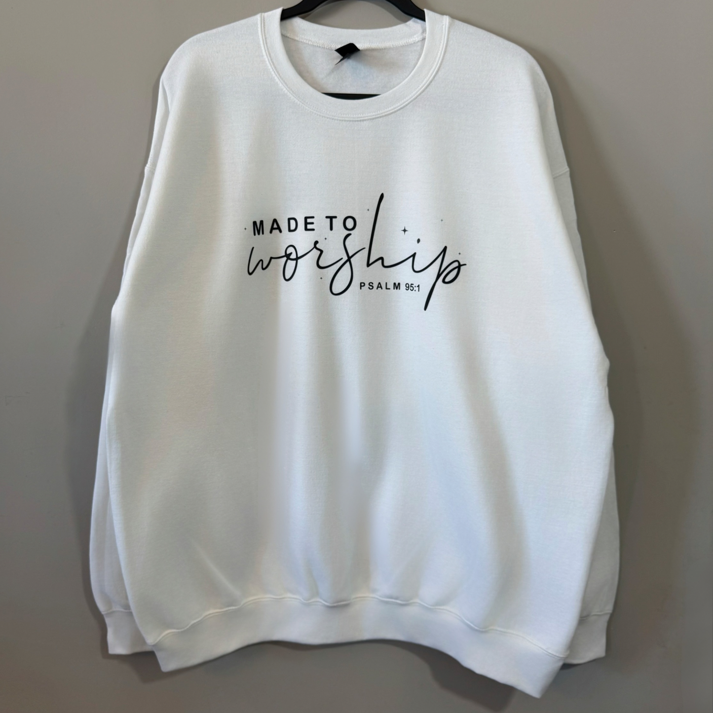 RTS "Made to Worship" Crewneck | XL - White