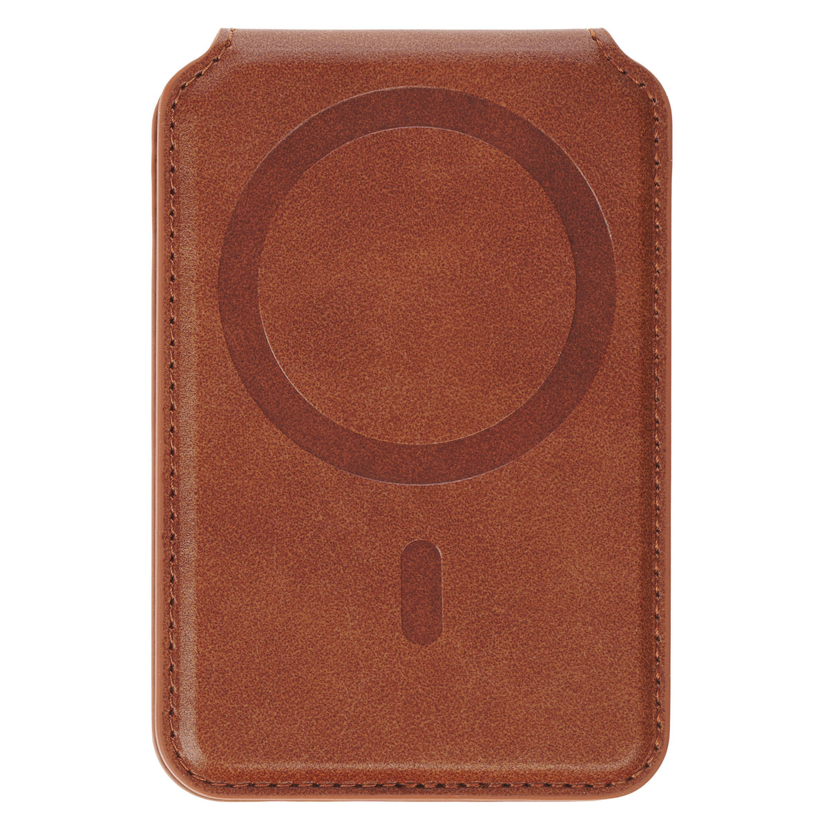 Stand Firm Honey-brown Faux Leather Phone Wallet with Stand - 1 Corinthians 16:13