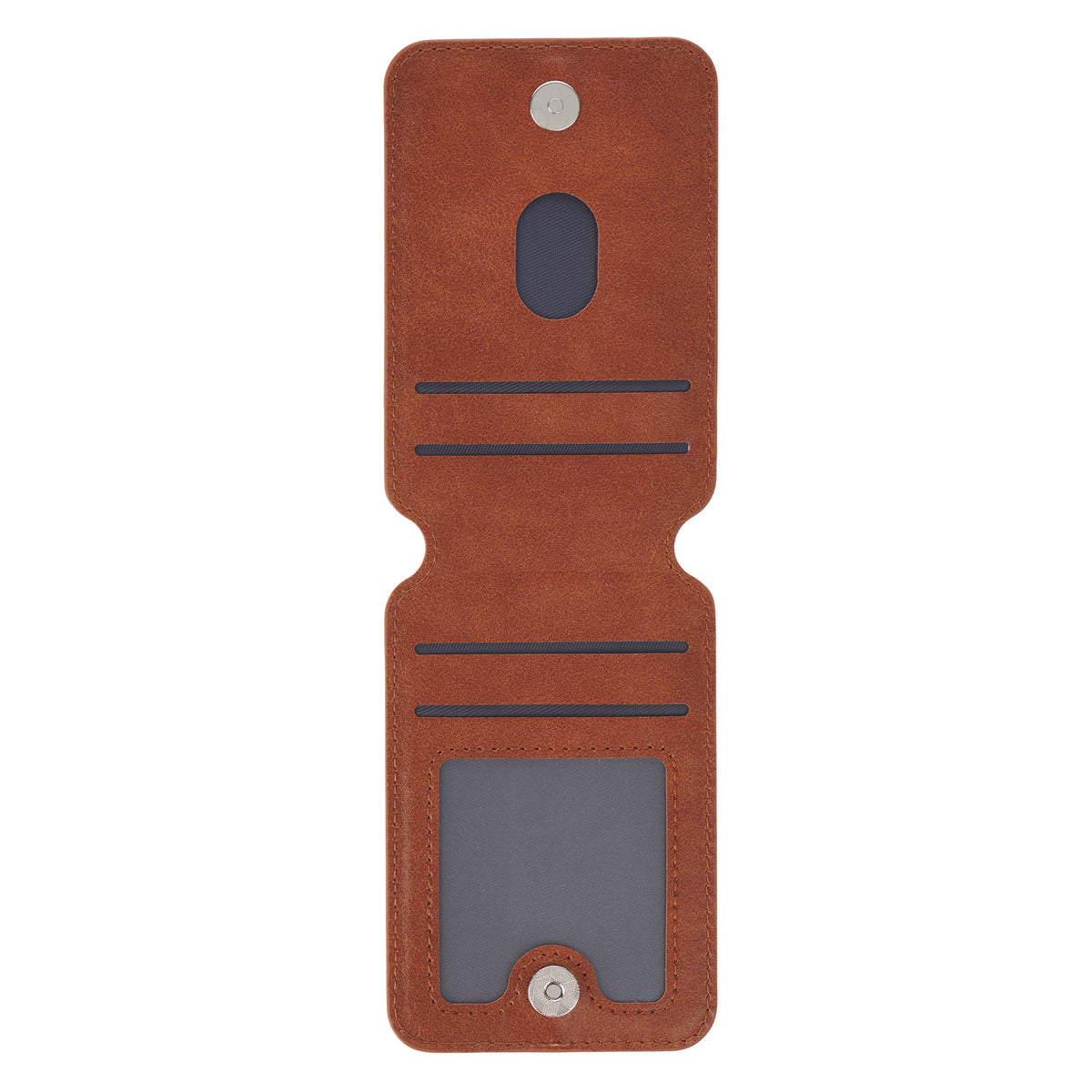 Stand Firm Honey-brown Faux Leather Phone Wallet with Stand - 1 Corinthians 16:13