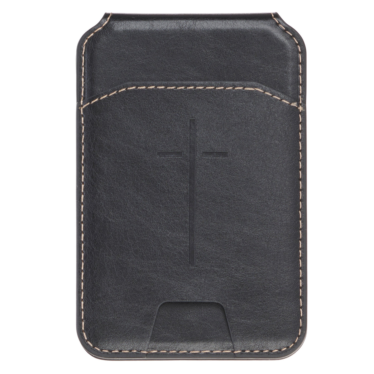 Cross Black Faux Leather Phone Wallet with Stand