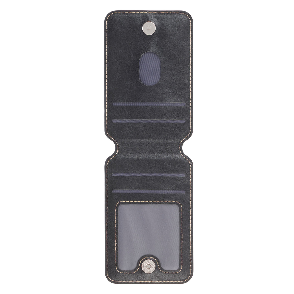 Cross Black Faux Leather Phone Wallet with Stand