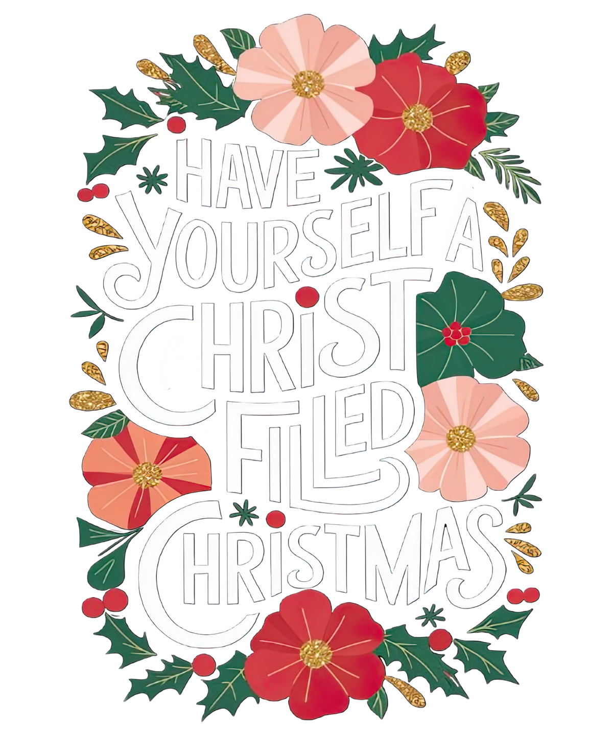 Have yourself a Christ filled Christmas Crewneck